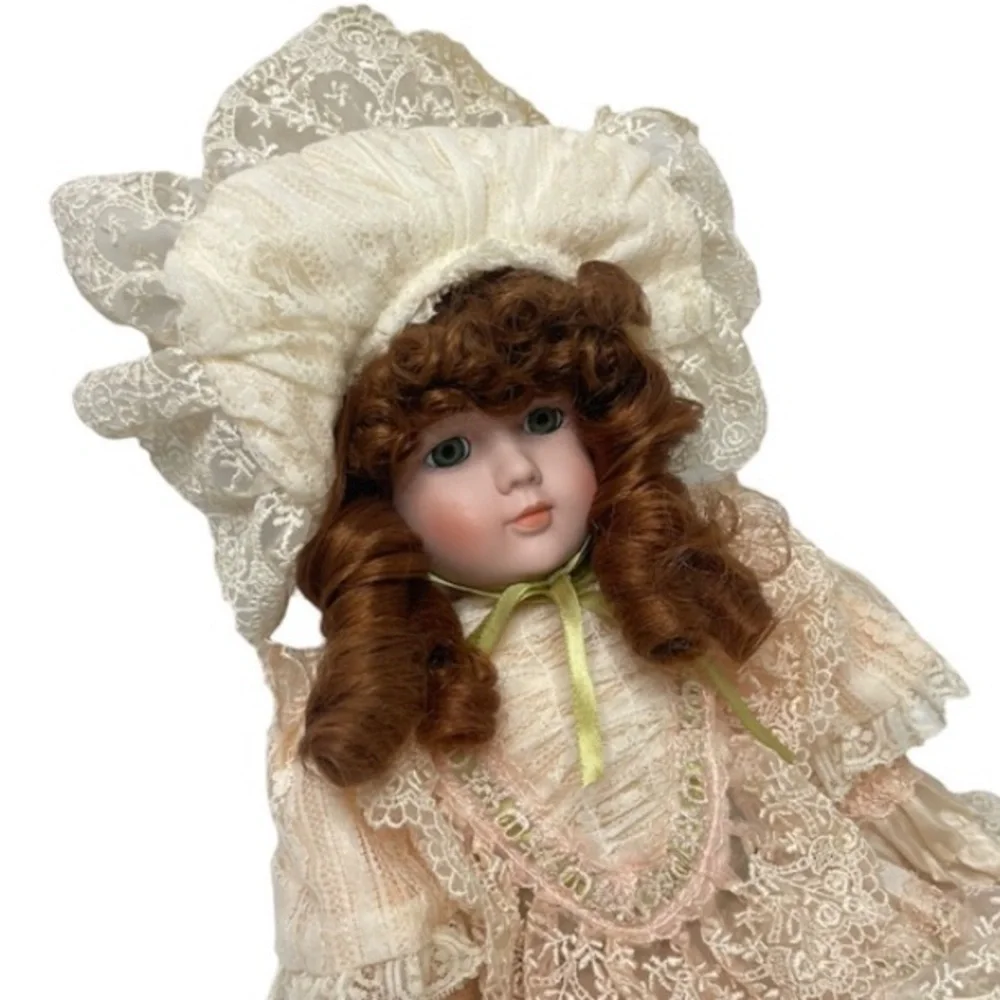 Vintage Doll Dynasty Doll Collection Leah Victorian Cottagecore Porcelain Bisque
